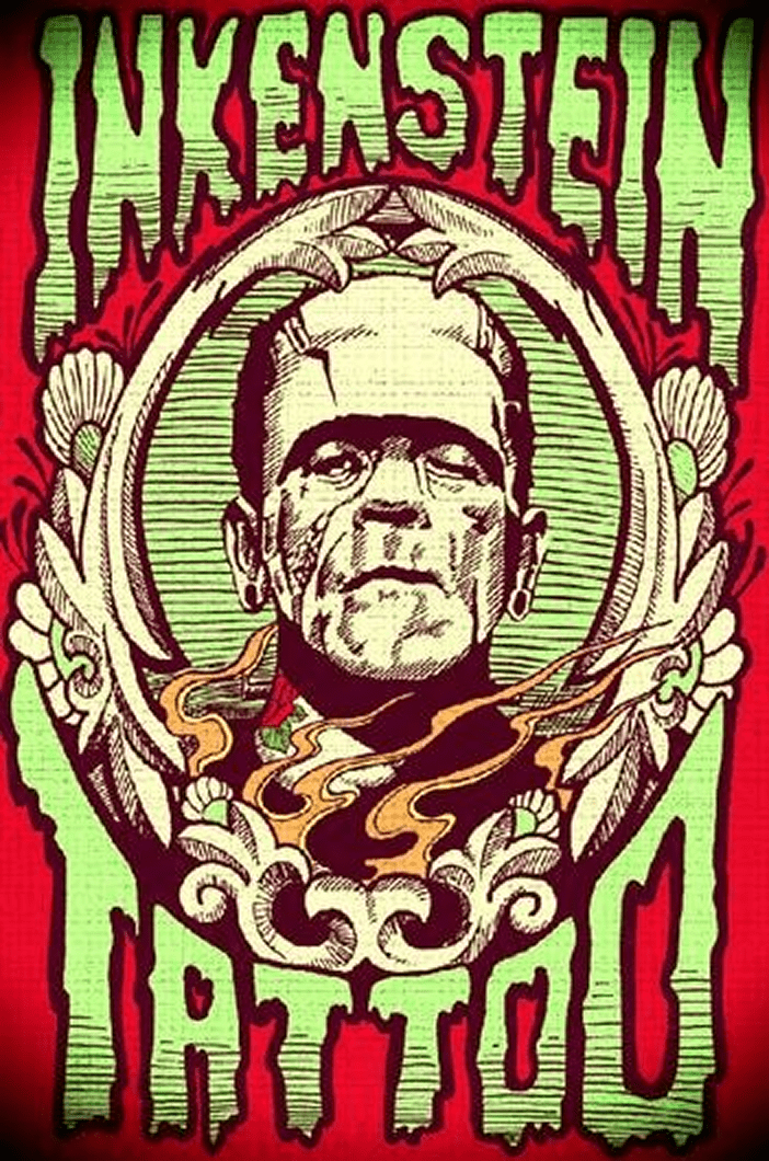 Frankenstein vintage horror poster